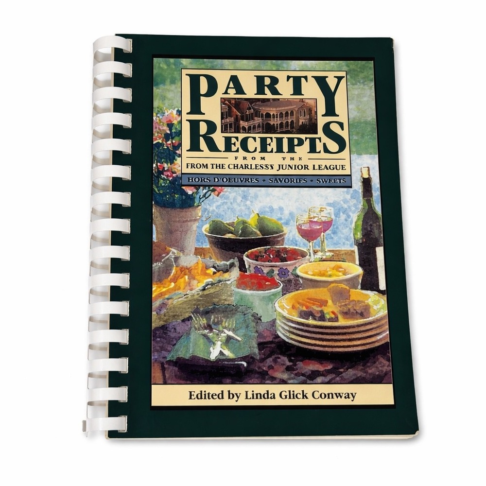 Party Recipes Charleston Junior League Cookbook 1993 Linda Conway Spiral